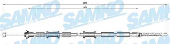 Samko C0167B - Trose, Stāvbremžu sistēma www.autospares.lv