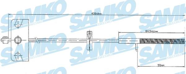 Samko C0840B - Trose, Stāvbremžu sistēma www.autospares.lv