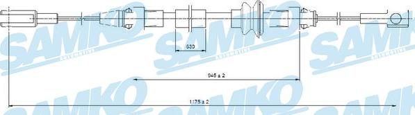 Samko C0368B - Trose, Stāvbremžu sistēma www.autospares.lv