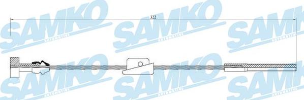 Samko C0247B - Trose, Stāvbremžu sistēma www.autospares.lv