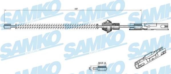 Samko C0250B - Trose, Stāvbremžu sistēma autospares.lv