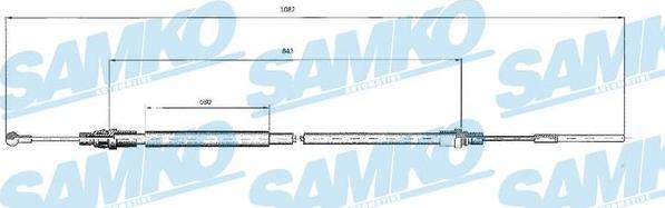 Samko C0214B - Trose, Stāvbremžu sistēma www.autospares.lv