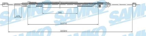 Samko C0704B - Trose, Stāvbremžu sistēma www.autospares.lv