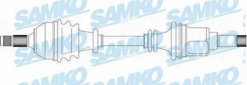 Samko DS38021 - Piedziņas vārpsta www.autospares.lv