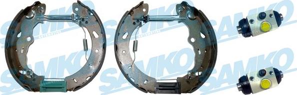 Samko KEG853 - Комплект тормозных колодок, барабанные www.autospares.lv