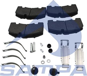 Sampa 094.834 - Bremžu uzliku kompl., Disku bremzes www.autospares.lv