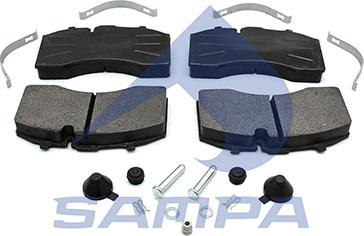 Sampa 096.971 - Bremžu uzliku kompl., Disku bremzes www.autospares.lv