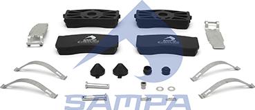 Sampa 096.973 - Brake Pad Set, disc brake www.autospares.lv