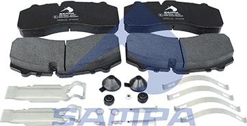 Sampa 096.605A - Bremžu uzliku kompl., Disku bremzes www.autospares.lv