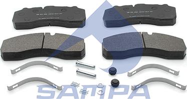 Sampa 096.605 - Brake Pad Set, disc brake www.autospares.lv