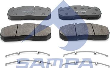 Sampa 096.608 - Brake Pad Set, disc brake www.autospares.lv