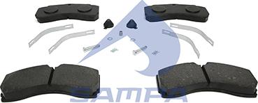 Sampa 096.622 - Brake Pad Set, disc brake www.autospares.lv