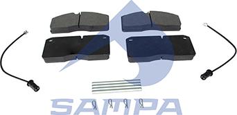 Sampa 096.1815 - Bremžu uzliku kompl., Disku bremzes www.autospares.lv