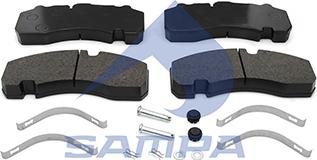 Sampa 093.851 - Brake Pad Set, disc brake www.autospares.lv