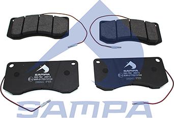 Sampa 093.782 - Brake Pad Set, disc brake www.autospares.lv