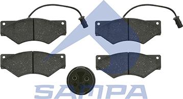 Sampa 092.667 - Brake Pad Set, disc brake www.autospares.lv