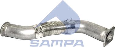 Sampa 050.465 - Gofrēta caurule, Izplūdes gāzu sistēma www.autospares.lv