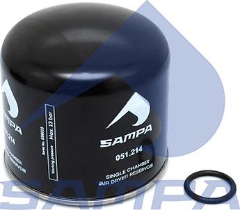 Sampa 051.214 - Gaisa sausinātāja patrona, Gaisa kompresors www.autospares.lv