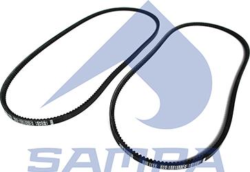 Sampa 052.114A - Клиновой ремень, поперечные рёбра www.autospares.lv