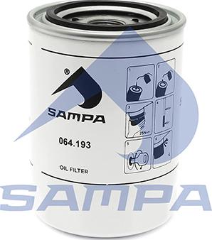 Sampa 064.193 - Eļļas filtrs www.autospares.lv