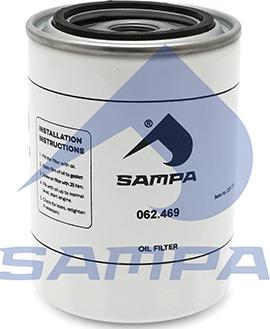 Sampa 062.469 - Eļļas filtrs www.autospares.lv