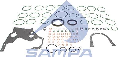 Sampa 080.697 - Blīvju komplekts, Motora bloks www.autospares.lv