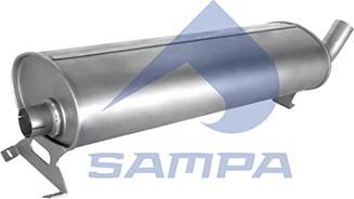 Sampa 080.1279 - Izplūdes gāzu trokšņa slāpētājs (pēdējais) www.autospares.lv