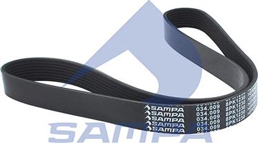 Sampa 034.009 - Ķīļrievu siksna www.autospares.lv