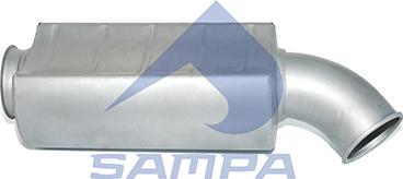 Sampa 031.397 - Vidējais / Gala izpl. gāzu trokšņa slāpētājs www.autospares.lv