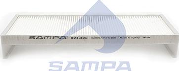 Sampa 024.492 - Filtrs, Salona telpas gaiss www.autospares.lv