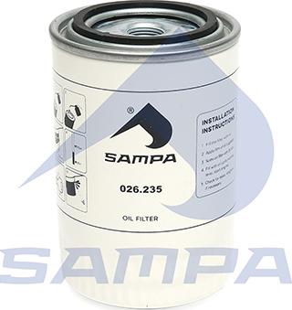 Sampa 026.235 - Eļļas filtrs www.autospares.lv