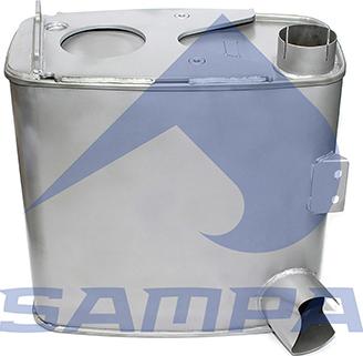 Sampa 022.476 - Izplūdes gāzu trokšņa slāpētājs (pēdējais) www.autospares.lv