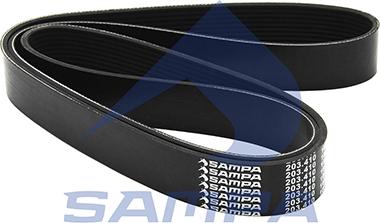 Sampa 203.410 - V-Ribbed Belt www.autospares.lv