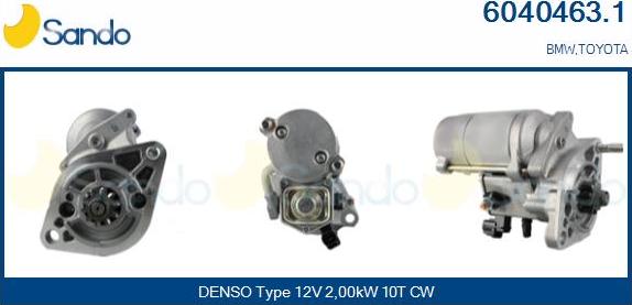 Sando 6040463.1 - Starter www.autospares.lv