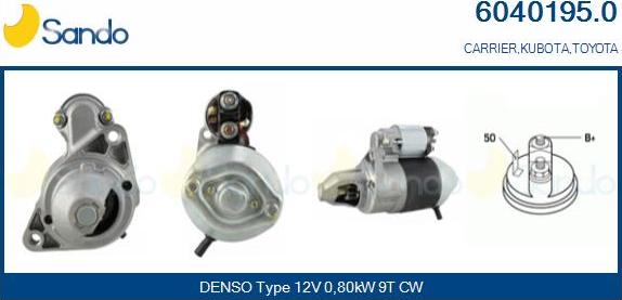 Sando 6040195.0 - Starter www.autospares.lv