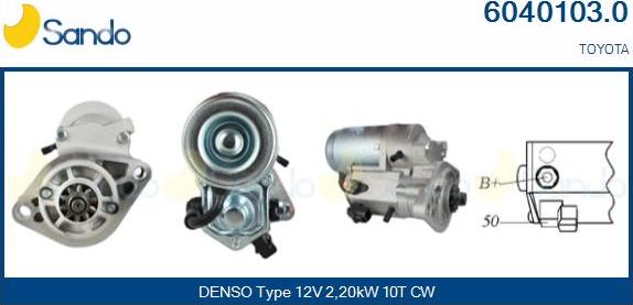 Sando 6040103.0 - Starter www.autospares.lv