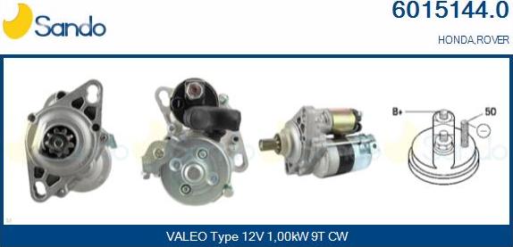 Sando 6015144.0 - Starter www.autospares.lv