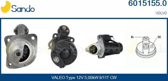 Sando 6015155.0 - Starter www.autospares.lv