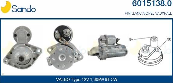 Sando 6015138.0 - Starter www.autospares.lv