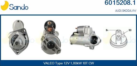 Sando 6015208.1 - Starter www.autospares.lv