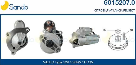 Sando 6015207.0 - Starter www.autospares.lv