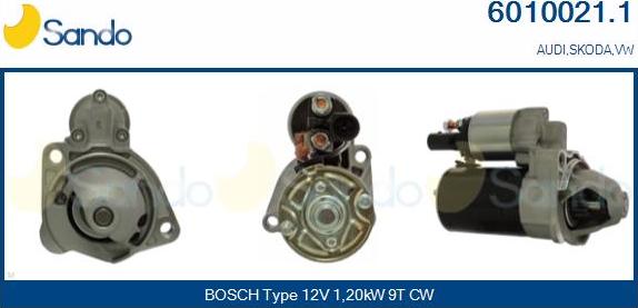 Sando 6010021.1 - Starteris www.autospares.lv