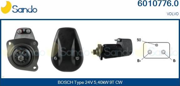 Sando 6010776.0 - Starter www.autospares.lv