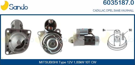 Sando 6035187.0 - Стартер www.autospares.lv