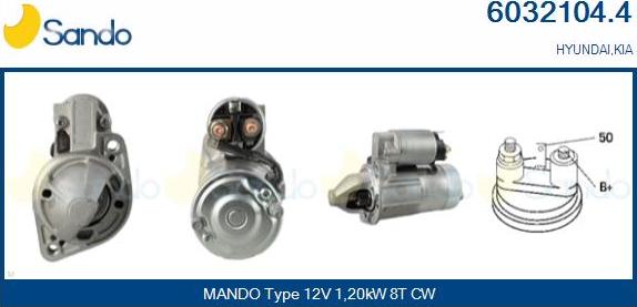 Sando 6032104.4 - Starter www.autospares.lv