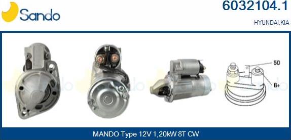 Sando 6032104.1 - Starter www.autospares.lv