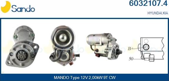 Sando 6032107.4 - Starter www.autospares.lv