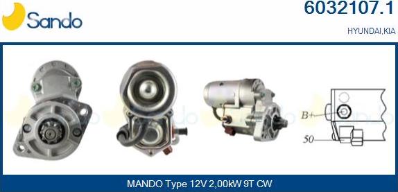 Sando 6032107.1 - Starter www.autospares.lv