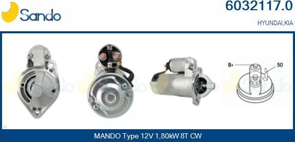 Sando 6032117.0 - Starter www.autospares.lv