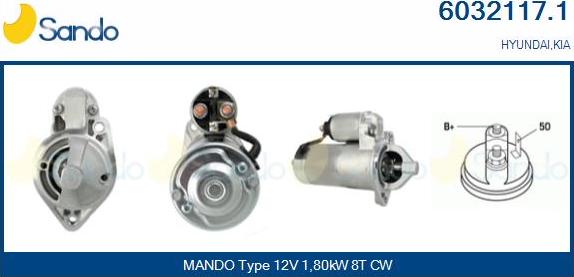 Sando 6032117.1 - Starter www.autospares.lv